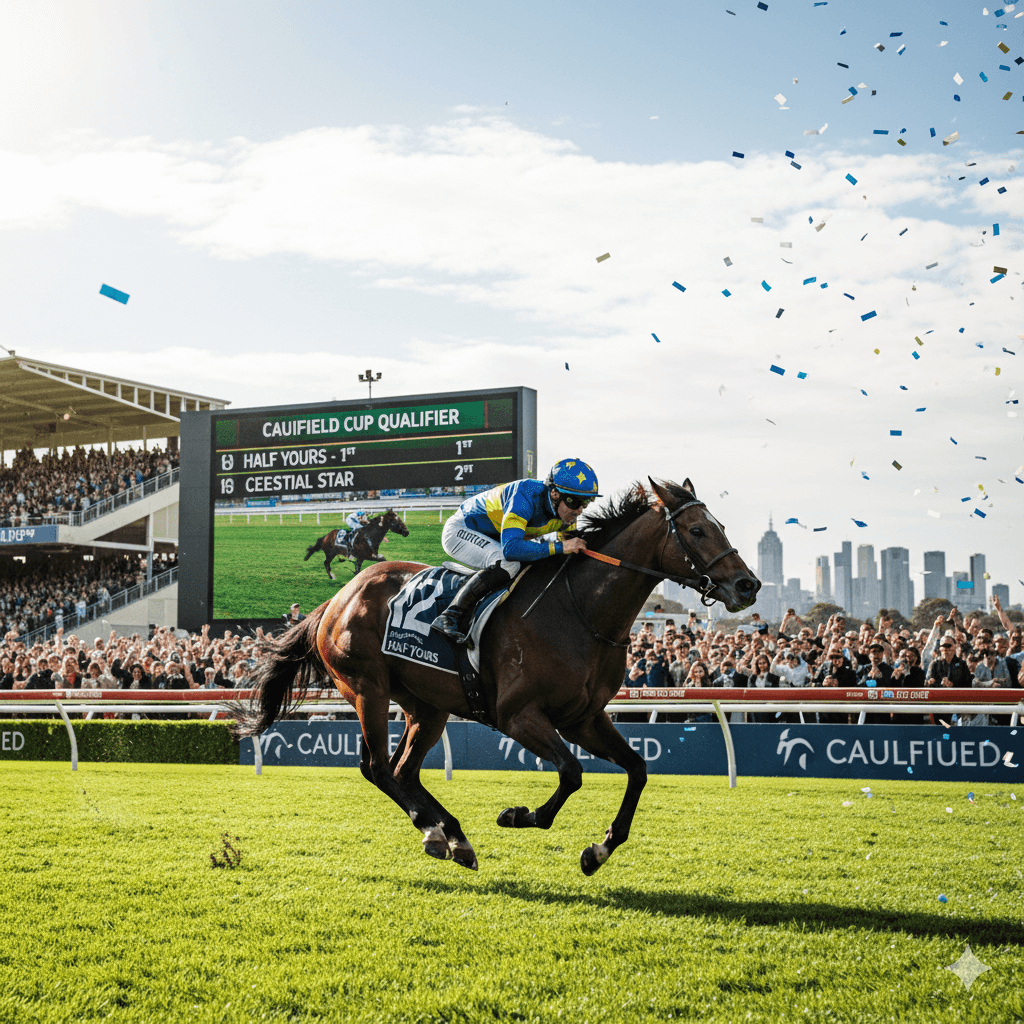 Half Yours Secures Caulfield Cup Spot with Stunning Win