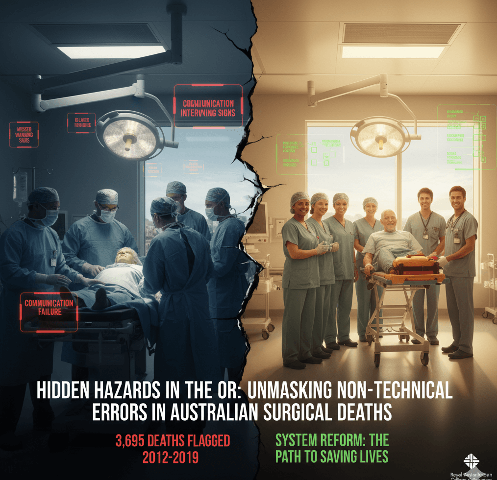 An Australian surgical team at work. Research shows non-technical factors such as communication and decision-making play a major role in preventable surgical deaths.