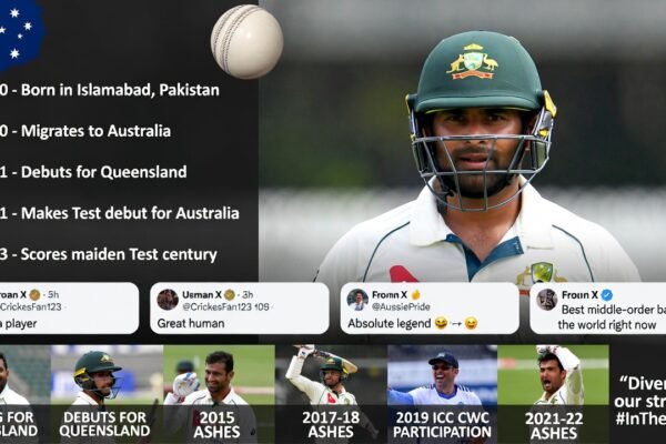 Usman Khawaja speaks emotionally at a press conference announcing his retirement from Australian international cricket.